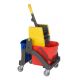 Aquva Nasswischwagen, 1 x 17 l mit Eimer 6l Vermop