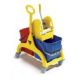 Doppelfahrwagen Nick gelb mit Griff 2x25l TTS