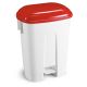 HACCP M�lleimer mit Deckel in rot 60l Floormagic
