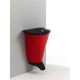 WALL UP Wandm�lleimer mit Pedal 50l in rot Floormagic