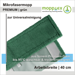 Mikrofasermopp Premium grn 40 cm I Mopptex