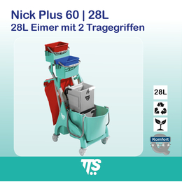 28l Nick Plus 60 I 28l Eimer mit zwei Tragegriffen I 0P036529 I TTS