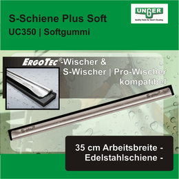S-Schiene Plus Soft Gummi I 35cm I UC350 I Unger