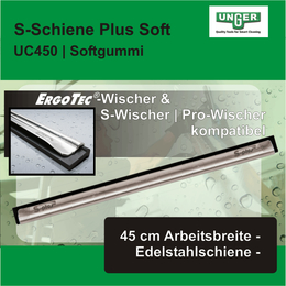 S-Schiene Plus Soft Gummi I 45 cm I UC450 I Unger