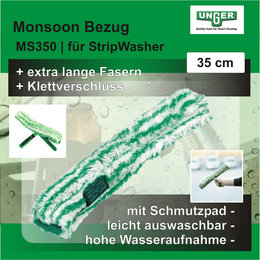 StripWasher Monsoon Strip Bezug I 35 cm I MS350 I Unger