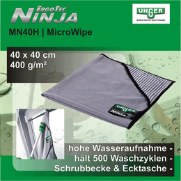 ErgoTec-NINJA MicroWipe 40x40cm I MN40H I Unger