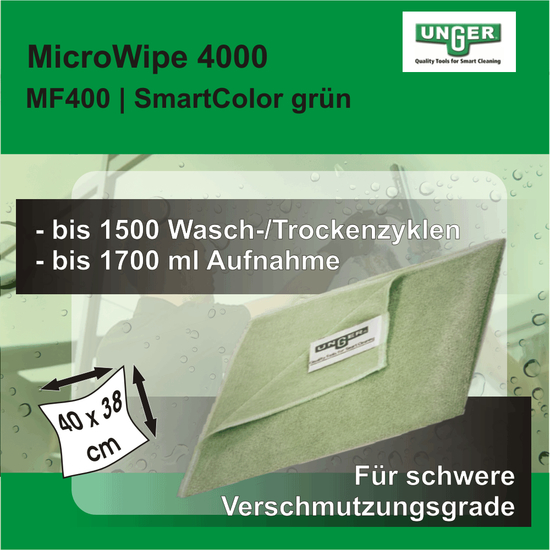 SmartColor MicroWipe 4000, grn I MF400 I Unger