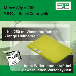 SmartColor MicroWipe 200, gelb I ME40J I Unger