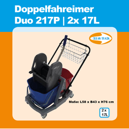 Doppelfahreimer 2x17 Liter - Duo 217P I Clean Track