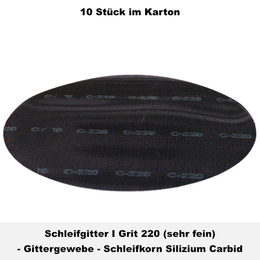 Schleifgitter I Grit 220 (sehr fein) I 410 mm / 16 I Weber