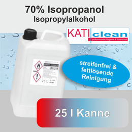 Isopropanol (Isopropylalkohol) I katiclean 70% 25l Kanne