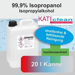 Isopropanol (Isopropylalkohol) I katiclean 99,9% 20l Kanne