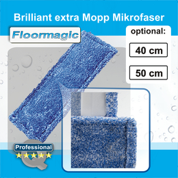 Brillant extra Mopp Mikrofaser blau I Floormagic