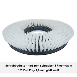Schrubbbrste - hart I Poly 1,0 mm l 16 I Floormagic