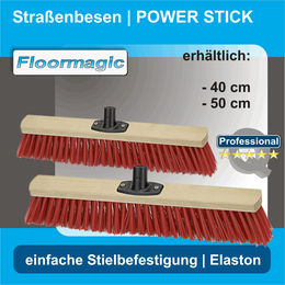 Straenbesen Elaston I POWER STICK I Floormagic