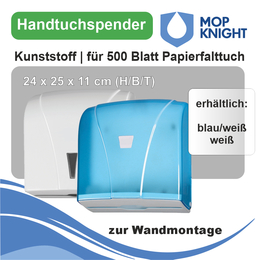 Handtuchspender 500 Blatt | Kunststoff | Mop Knight
