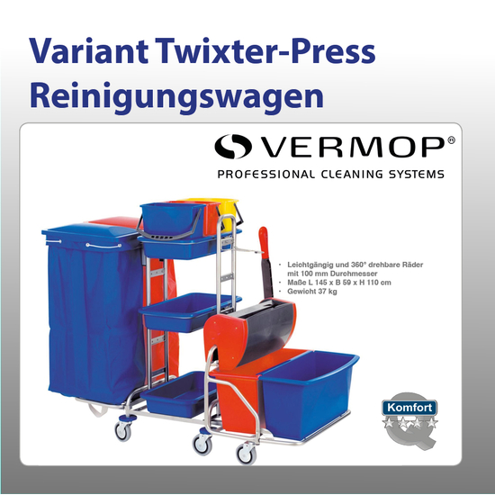 Variant Twixter-Press Reinigungswagen I Vermop
