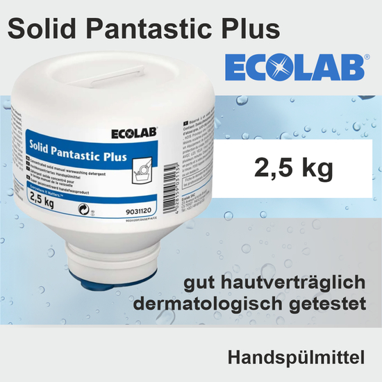 Solid Pantastic Plus I 2,5kg Blockfrmiges Handsplmittel SPL10 I Ecolab