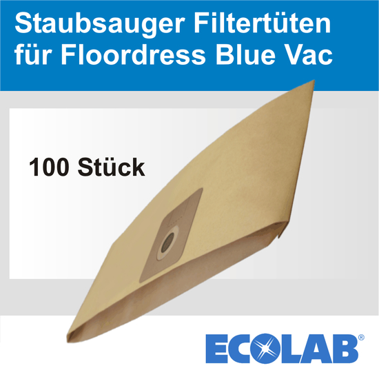 Filtertten fr Staubsauger Blue Vac 100 Stck Floordress I Ecolab