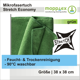 Mikrofasertuch Stretch Economy grn 38x38 cm I Mopptex