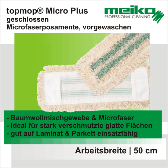 micro plus topmop Auenfranse Microfaser 50 cm I Meiko Textil