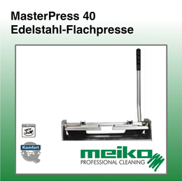 Edelstahl-Flachpresse masterPRESS 40 I Meiko Textil