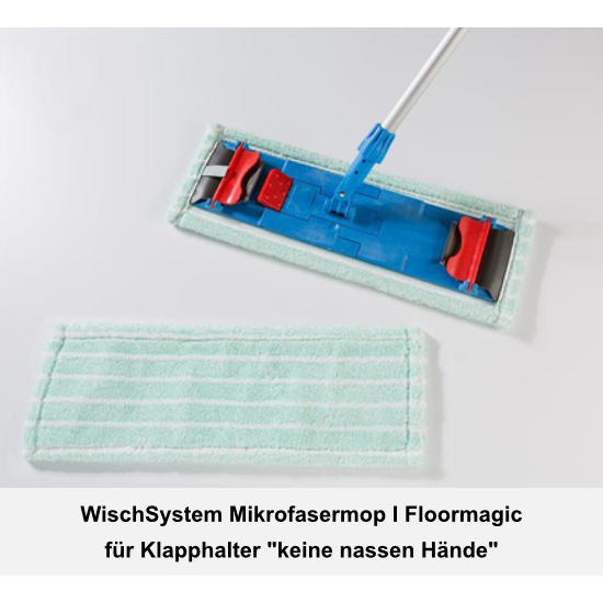 WischSystem keine nassen Hnde Mikrofasermop I 40 cm I Floormagic