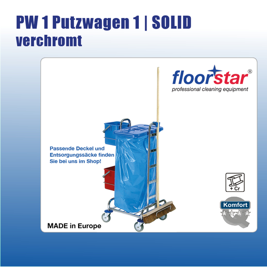PW 1 Putzwagen 1 - verchromt SOLIDI Floorstar