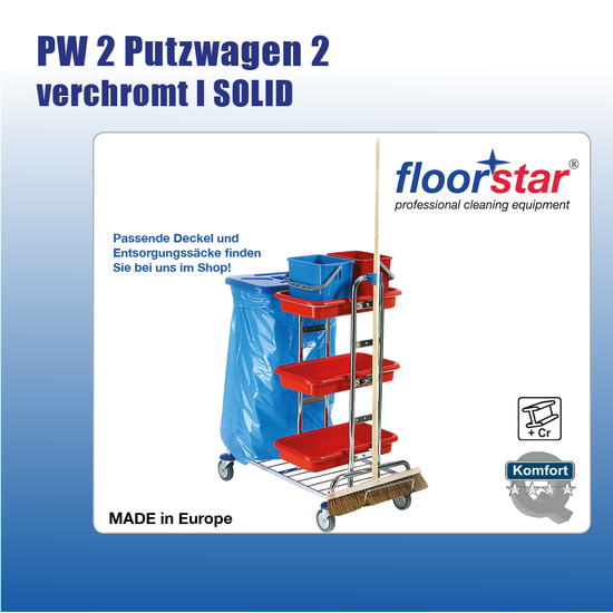 PW 2 Putzwagen 2 - verchromt SOLIDI Floorstar