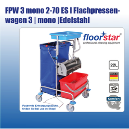FPW 3 mono 2-70 ES I Flachpressenwagen 3 mono Edelstahl...