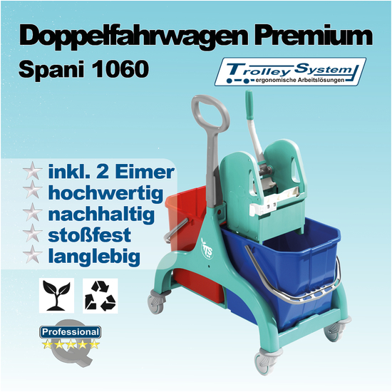 Premium Spani 1060 Doppelfahrwagen I Trolley-System