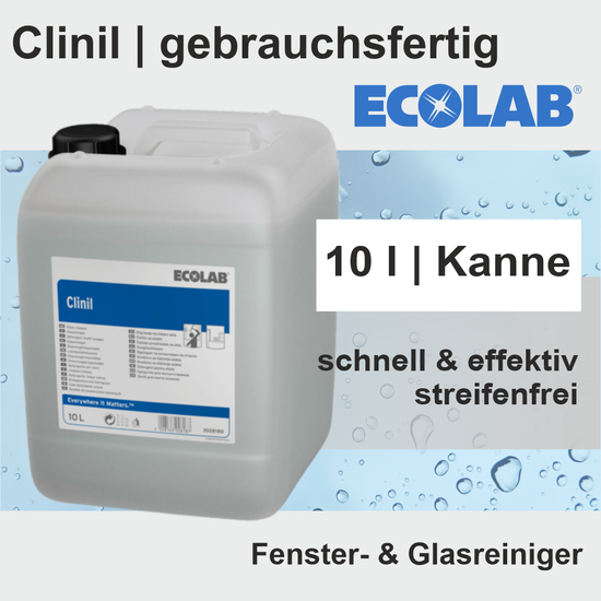 Clinil Gebrauchsfertiger Fenster- und Glasreiniger I 10l I Ecolab