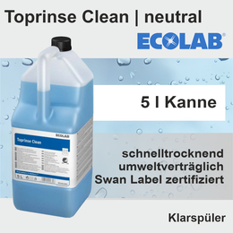 Toprinse Clean Neutraler Klarspler I 5l I Ecolab