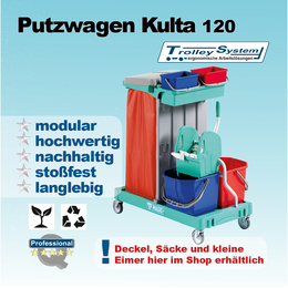 Reinigungswagen Kulta 120 aus hochwertigen Kunststoff I...