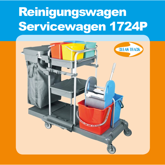 Reinigungswagen Servicewagen 1724P I Clean Track