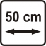 Eigenschaften: Arbeitsbreite 50 cm