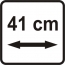 Eigenschaften: Arbeitsbreite 41 cm