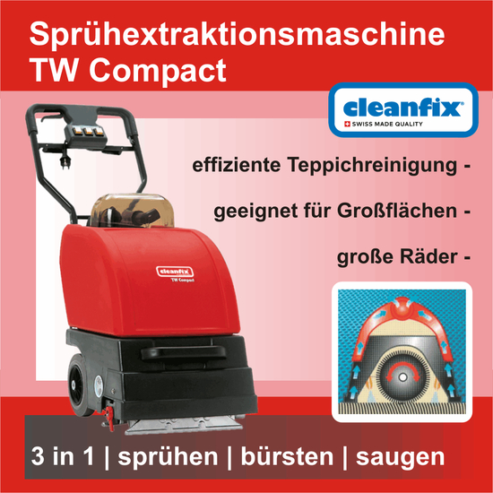 TW Compact Sprhextraktionsmaschine I Cleanfix