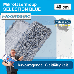 Mikrofasermopp SELECTION BLUE I 40 cm I Floormagic