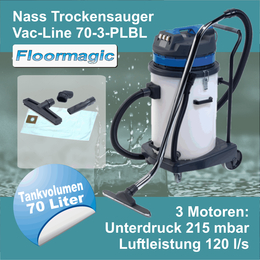 Nass Trockensauger Vac-Line 70-3-PLBL I Floormagic