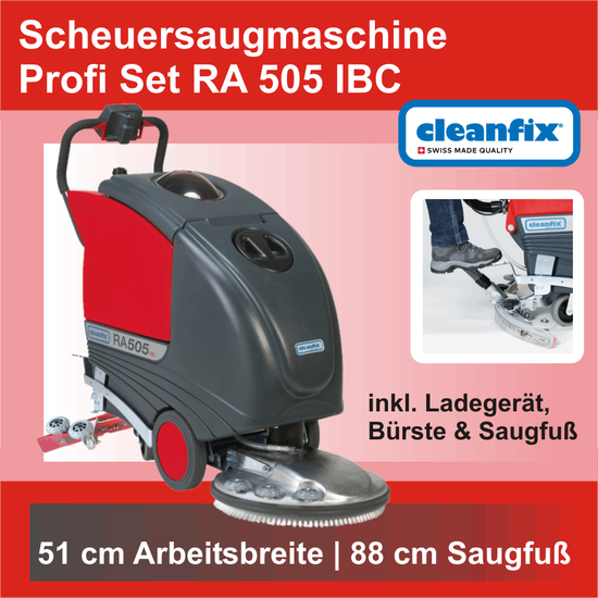 Profi Set RA 505 IBC Scheuersaugmaschine I Cleanfix