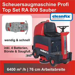 Profi Top Set RA 800 Sauber Scheuersaugmaschine I Cleanfix