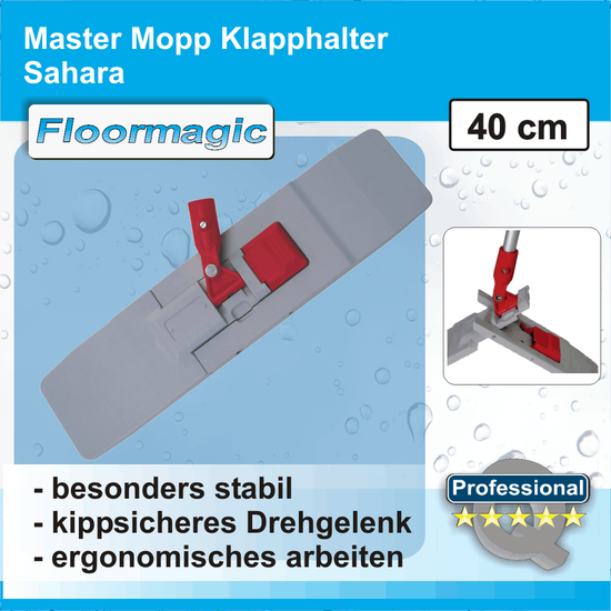 Master Klapphalter 40 cm grau Sahara I Floormagic