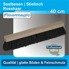 Saalbesen Rosshaar 40 cm Stielloch