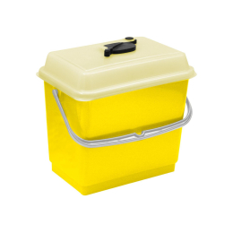 4l Eimer mit Deckel I gelb I 00003380 I TTS