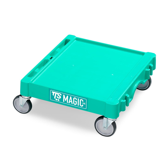Magic Mini Grundgestell in grn  100 mm Rder I T09060400 I TTS