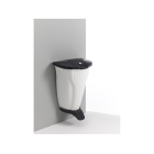 50 l Wall-Up mit Pedal in weiß anthrazitgrauem Deckel 00005840WT