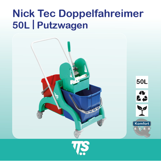 50l Nick Tec I Doppelfahreimer I Putzwagen I 00006088 I TTS