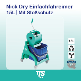 15l Nick Dry Einfachfahreimer I mit Stoßschutz I 00066045...