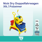 30 l Nick Dry Doppelfahrwagen Putzeimer